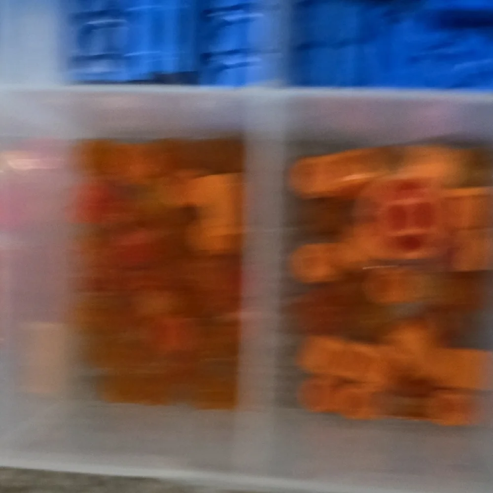 LEGO Bundle of Blue and Orange Building Blocks Set with Container